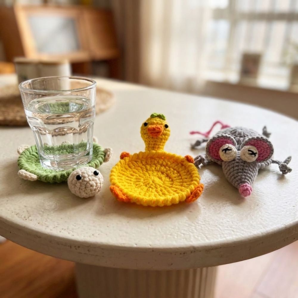 Funny Crochet Turtle Coaster H - огляд і ціна Water Dish Reptile
